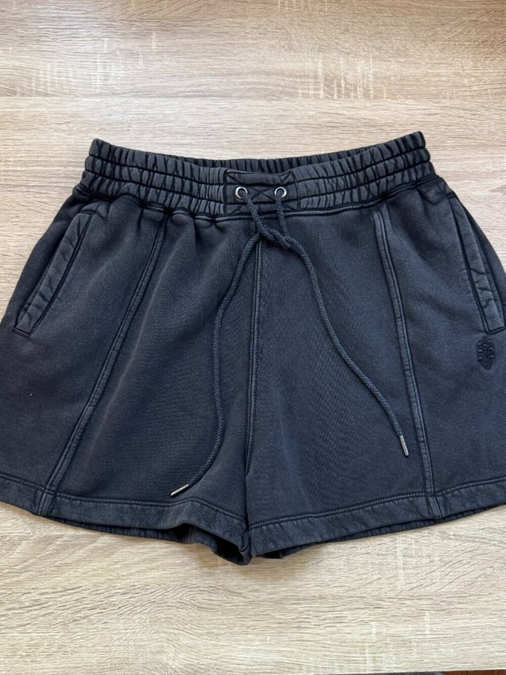 New Free People Sprint To The Finish Shorts Black Medium